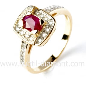 Bague rubis similaire