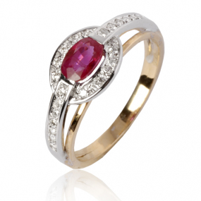 Bague rubis similaire