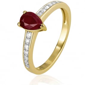 Bague rubis et Diamants similaire