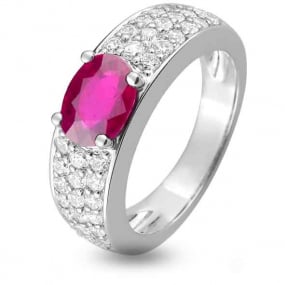Bague Rubis et diamants similaire
