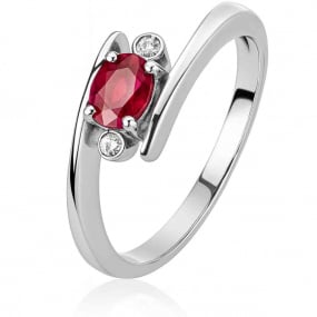 Bague rubis et Diamants similaire