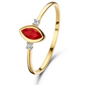 Bague Rubis et Diamants