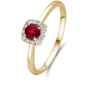 Bague Rubis et Diamants