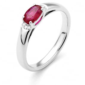 Bague Rubis et diamants similaire