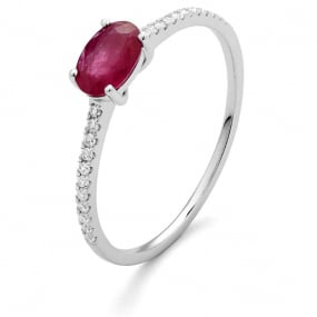 Bague Rubis et diamants similaire