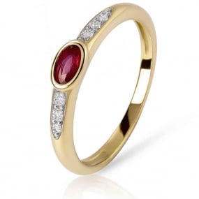 Bague rubis et Diamants similaire