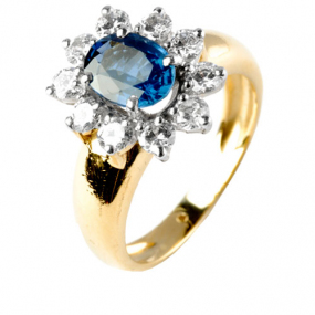 Bague saphir 1.30 carats sertie de similaire