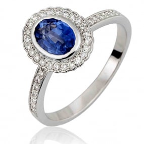 Bague saphir 1.35 carats sertie de similaire