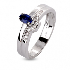 Bague saphir