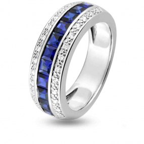 Bague Saphir et Diamants
