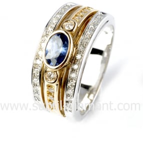 Bague saphir similaire