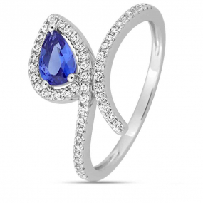Bague Saphir et Diamants