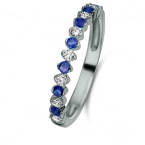 Bague Saphir et diamant similaire