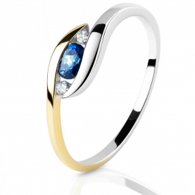 Bague saphir et diamants similaire