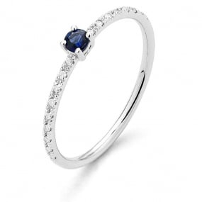 Bague Saphir et Diamants similaire