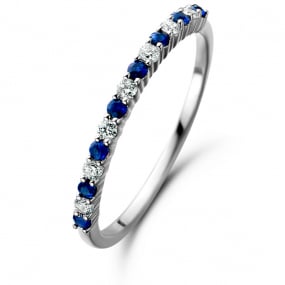 Bague Saphir et Diamants similaire