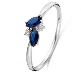 Bague Saphir et Diamants similaire