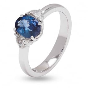 Bague Saphir et Diamants similaire
