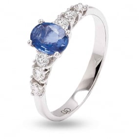 Bague Saphir et Diamants similaire