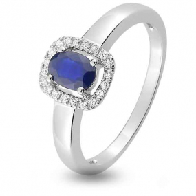 Bague Saphir et Diamants
