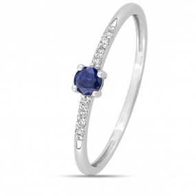 Bague Saphir et diamants