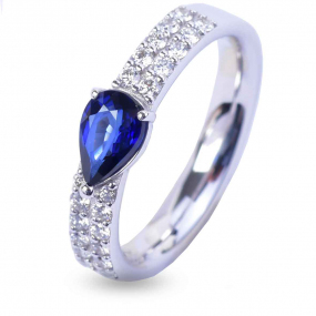 Bague Saphir et Diamants