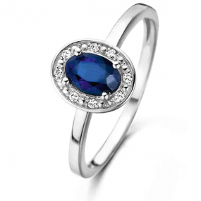 Bague Saphir et Diamants