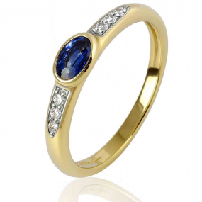 Bague Saphir et diamants similaire