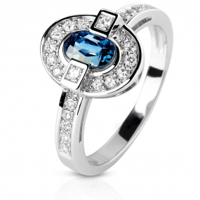Bague saphir et diamants similaire