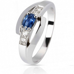 Bague saphir et diamants similaire