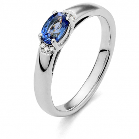Bague Saphir et Diamants