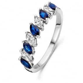 Bague Saphir et Diamants similaire