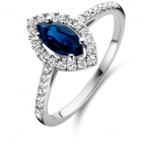 Bague Saphir et Diamants