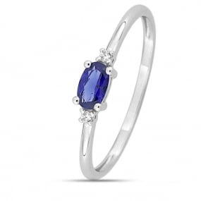 Bague Saphir et diamants similaire