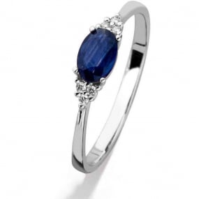 Bague Saphir et Diamants