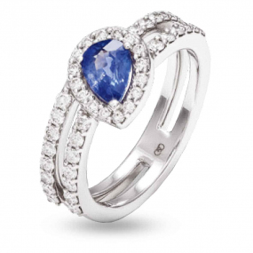 Bague Saphir et Diamants similaire