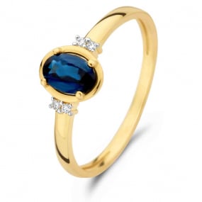 Bague Saphir et Diamants