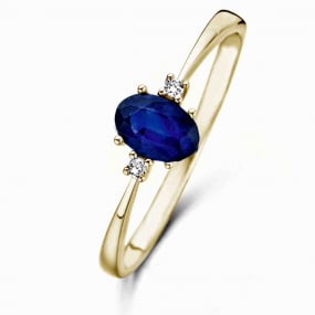 Bague saphir et Diamants similaire