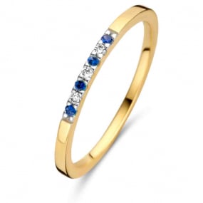 Bague saphir et Diamants similaire
