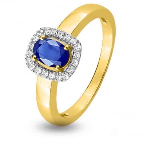 Bague Saphir et Diamants similaire