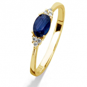 Bague Saphir et Diamants
