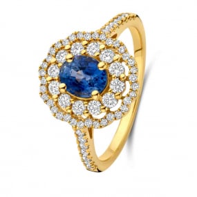 Bague Saphir et Diamants