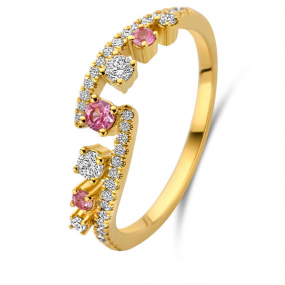 Bague Saphir et diamants en complment