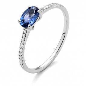 Bague Saphir et Diamants