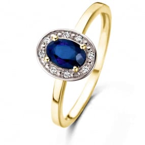 Bague Saphir et Diamants similaire