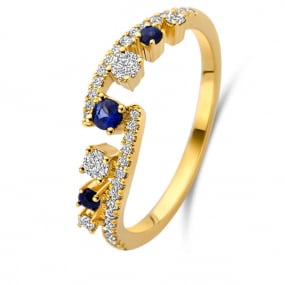 Bague Saphir et diamants