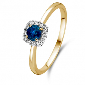 Bague Saphir et Diamants