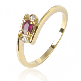 Bague saphir rubis