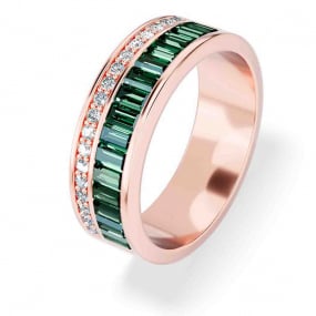 Bague Saphir Vert et Diamants similaire