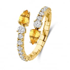 Bague saphirs et diamants